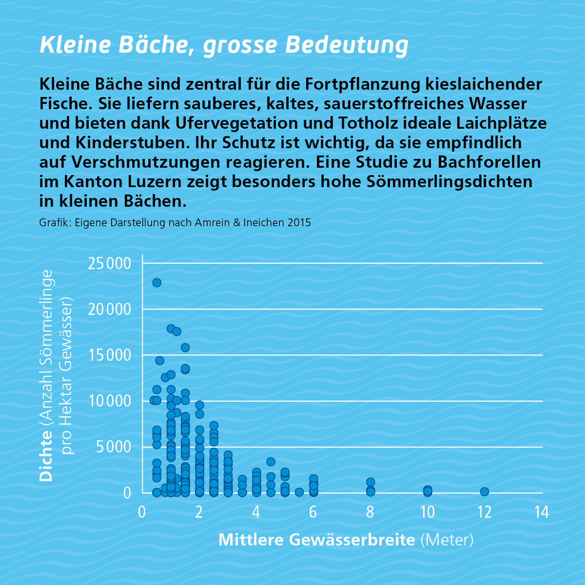Diagramm seltene Wasserinsekten im Trift-Gebiet